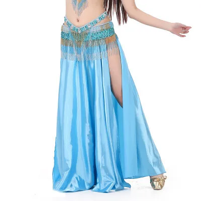 Женский костюм для танца живота привлекательное Двухстороннее платье с разрезом