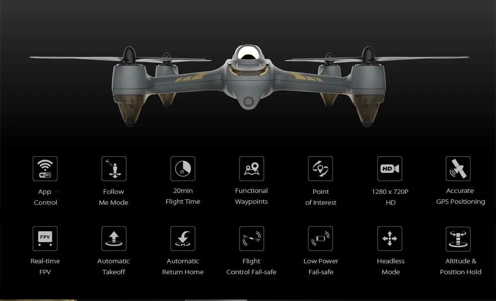 Hubsan H501M X4 с gps и HD камерой 1280x720 P WiFi FPV Бесщеточный Радиоуправляемый Дрон Профессиональный Квадрокоптер RTF VS H501S H501A RC игрушка