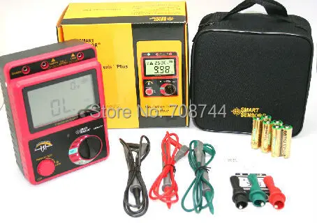 Новинка 100 2500 В измеритель сопротивления изоляции цифровой Мегаомметр тестер