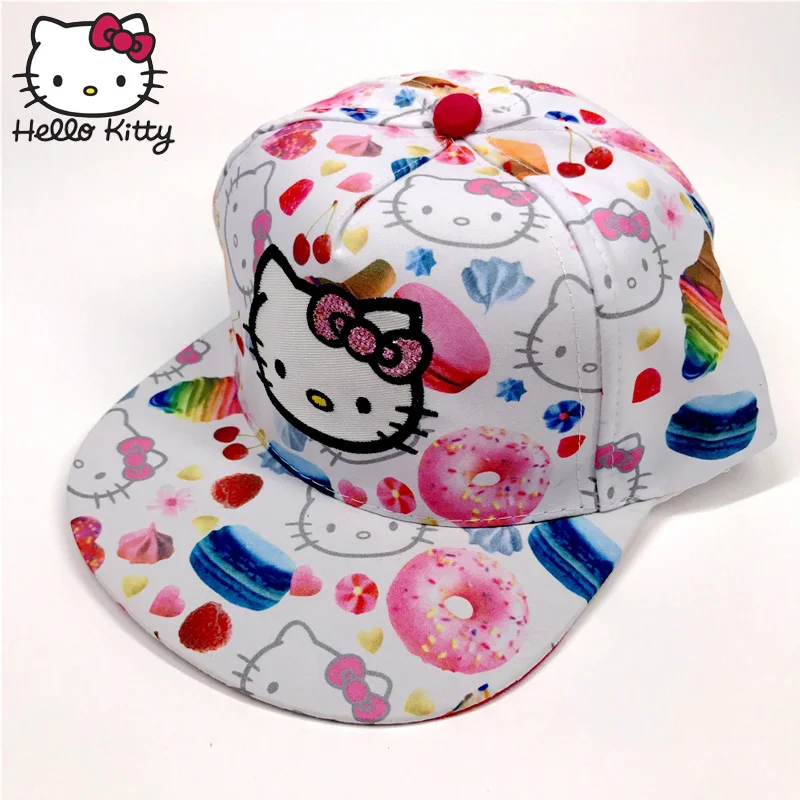 Hello kitty, Детские кепки, спортивные бейсболки, 1 шт., бейсболки, Детские бейсболки для улицы, для девочек, солнцезащитные козырьки, кепки Harajuku для женщин