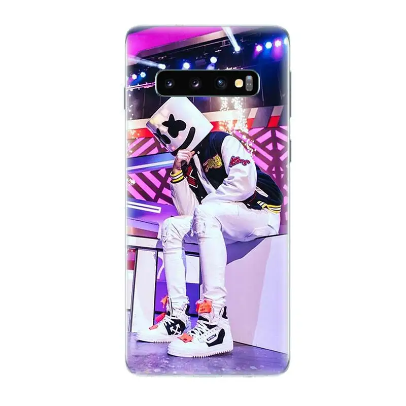 Marshmello Doctom DJ отдельно Silicome чехол для телефона samsung Galaxy S10 S6 S7 край S8 S9 плюс S10E Note 8 9