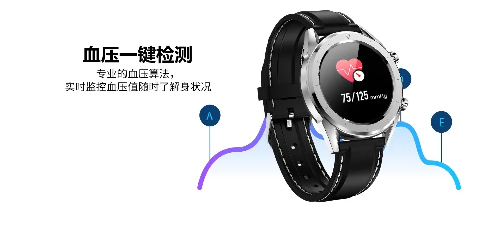 Bluetooth DT28 спортивные Смарт-часы Поддержка сердечного ритма ECG кровяное давление