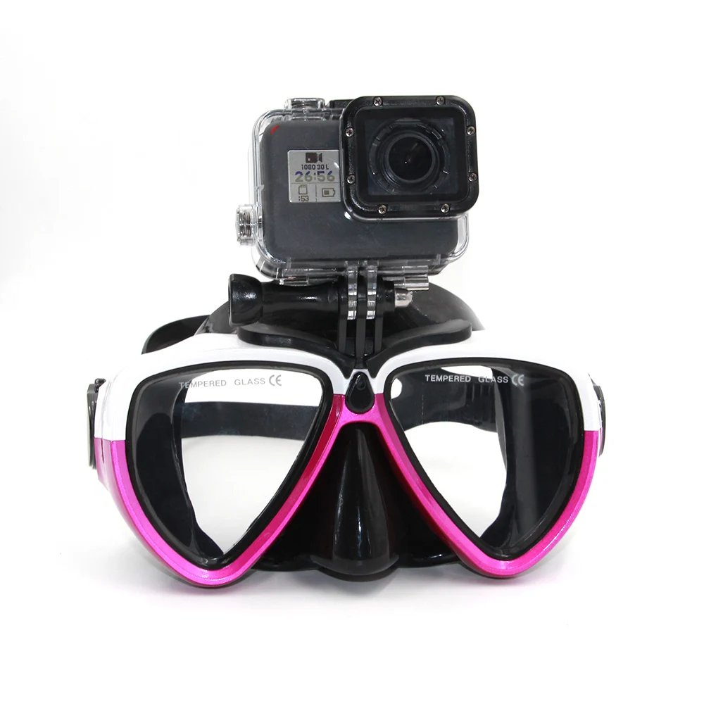TELESIN Подводная маска для дайвинга с креплением GoPro Hero 8 7 6 5 Osmo Action Xiaoyi 4K + Insta360 ONE R