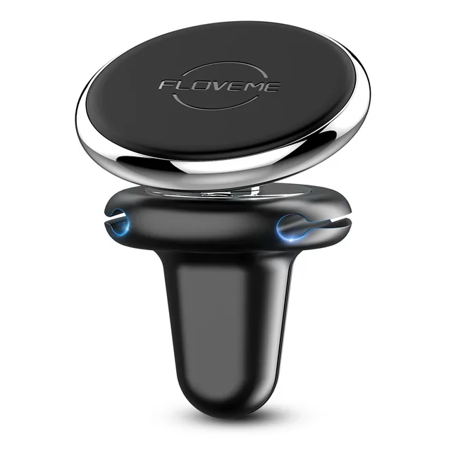 Silver 2 FLOVEME магнитный автомобильный держатель для телефона для iPhone XS XR Air Vent Mount Автомобильный держатель для кабелей с зажимом Магнитная подставка для телефона в автомобиле - Цвет: Silver 2