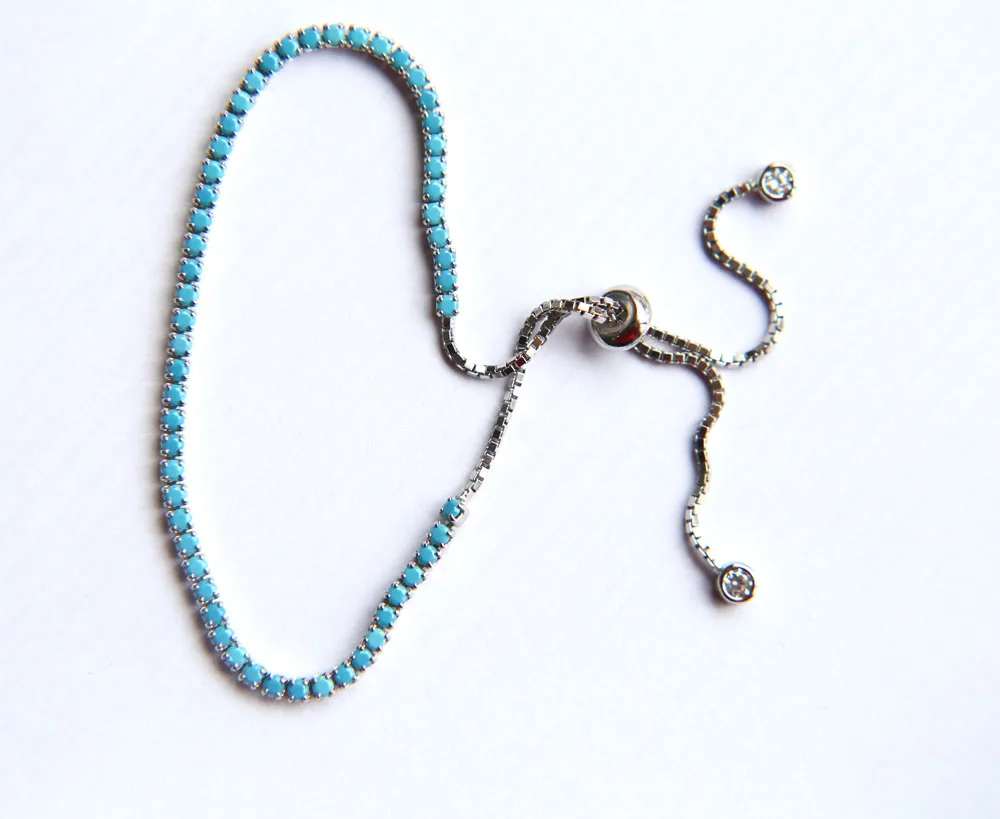 2017 Высокое качество драгоценный камень синий Теннисный зубец Настройка