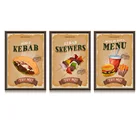 Печать сэндвич-шампуров гамбургеров, цитаты, снэк-бар, скандинавский постер, настенная Картина на холсте, настенные картины для декора кухни