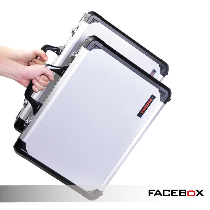 FACEBOX KINGKONG Aluminum Storage Case Tool Big Size Capacity box with Inner Partition High Quality |