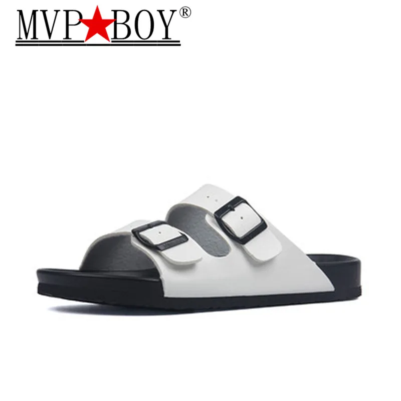 Шлепанцы MVP для мальчиков повседневные пляжные тапочки без застежки плоская