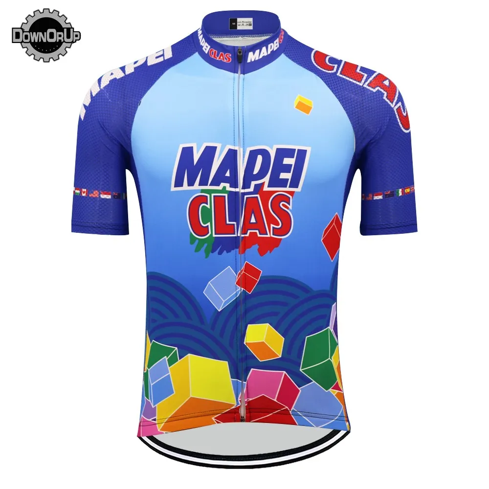 men mapei clas Велоспорт Джерси для мужчин с коротким рукавом ropa ciclismo Велосипед Одежда mtb Джерси велосипедная одежда Maillot одежда для велосипедистов - Цвет: men