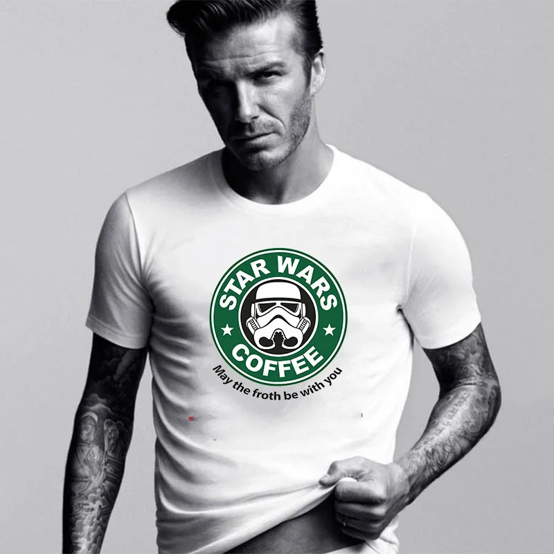 2016 summer 100% cotton Cool star wars T Shirt funny customized t-shirt men top shirt | Мужская одежда