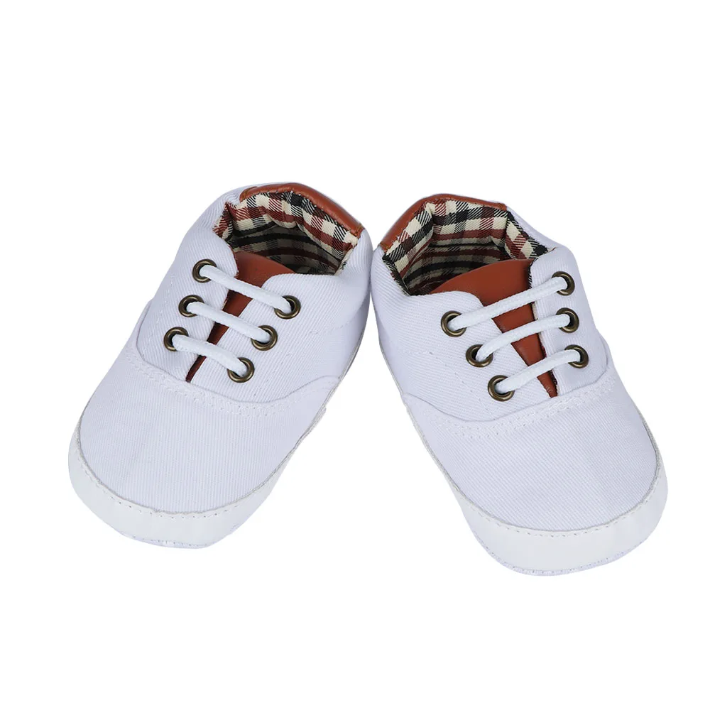 12cm Fashion Canvas Shoes Baby Pure Color Hook-and-loop Boy Girl Soft Sole Anti-slip Sneaker Walker | Детская одежда и обувь