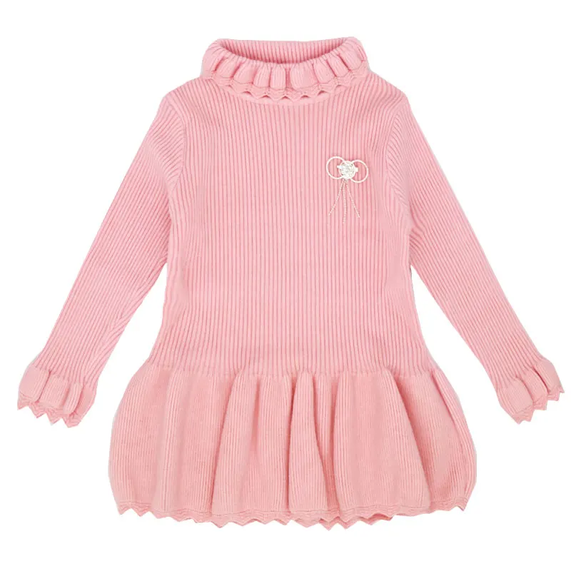 AiLe Rabbit/осенне-зимнее платье для девочек платье-свитер с длинными рукавами