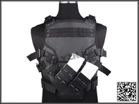 molle tactical transformer 3 nest body armor vest black