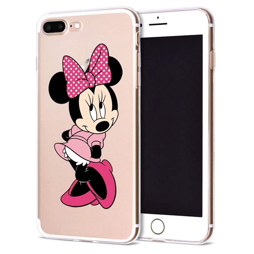 Чехол для Apple iPhone 6 6S 7 Plus X 10 милый мягкий чехол из ТПУ с Минни Оригинальный 8 B313 |