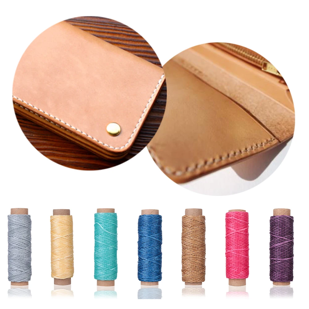 1 шт. вощеная швейная нить линия хлопок шнур ремешок ручная строчка материал