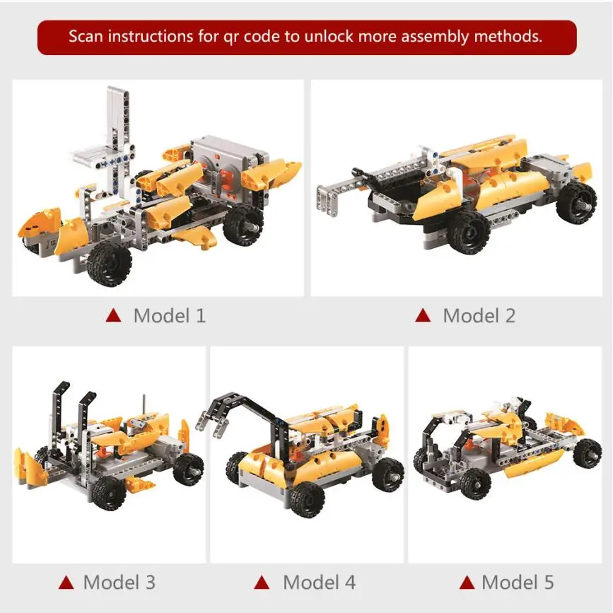 198 шт. DIY Kit R/C 10 в 1 гоночные автомобили Строительные кирпичи радиоуправляемая