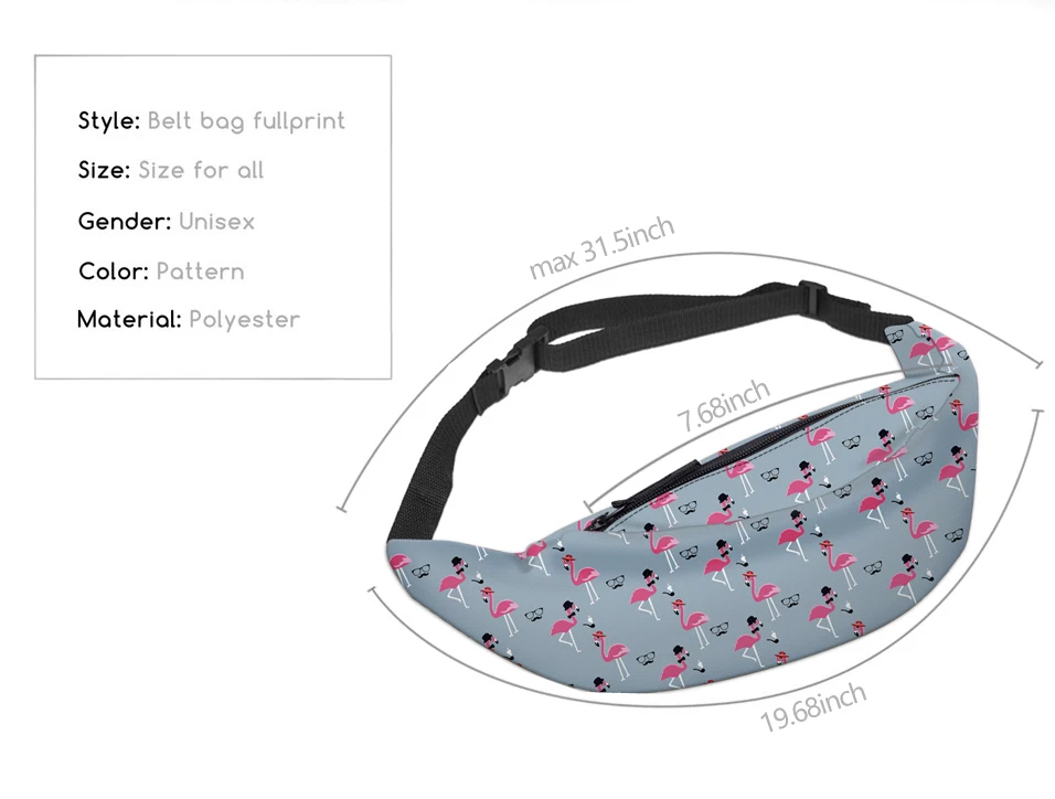 Deanfun поясные сумки для женщин Фламинго модные бедра Бум с молнией YB15|Поясные