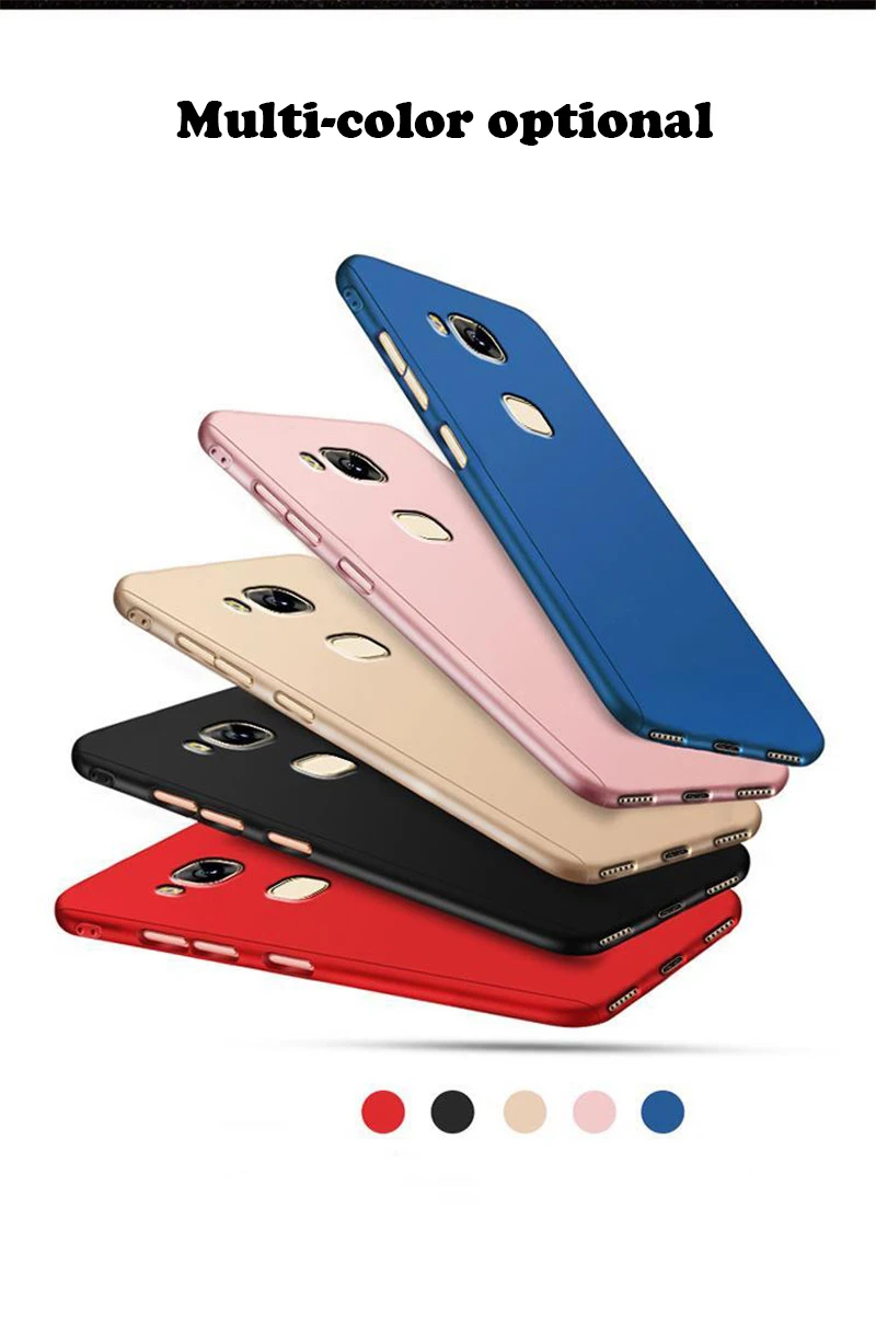 360 чехол для huawei Honor 5 X чехол для huawei Honor 5X GR5 GR 5 KIW-L21 KIW-AL10 KIW AL10 L21 с закаленным стеклом