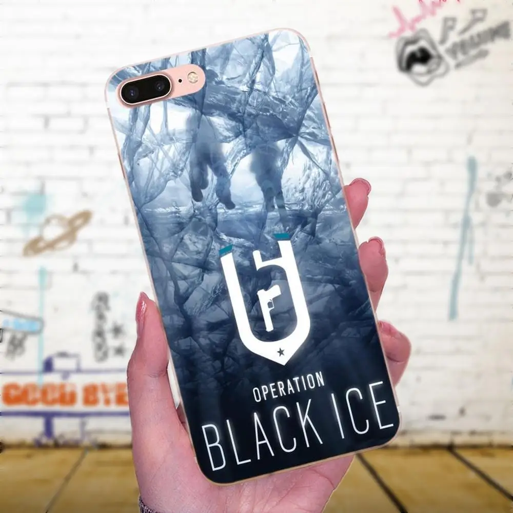 Supersonic Luxury Phone Case Cool Rainbow Six Siege Operation Logo For Apple iPhone X XS Max XR 4 4S 5 5C 5S SE 6 6S 7 8 Plus | Мобильные