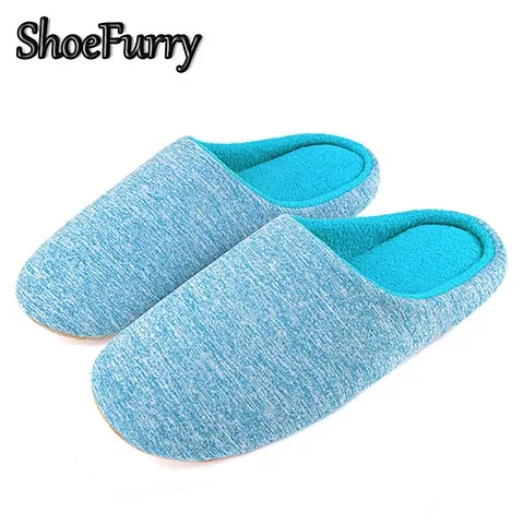 SBX-RCS Sky Blue Зимние женские домашние тапочки; домашняя обувь из хлопка; мягкие женские тапочки для спальни; плюшевые туфли; женские меховые Тапочки Женские тапочки большого размера Теплые пушистые сапоги для снега Мягкие бархатные - Цвет: SBX-RCS Sky Blue