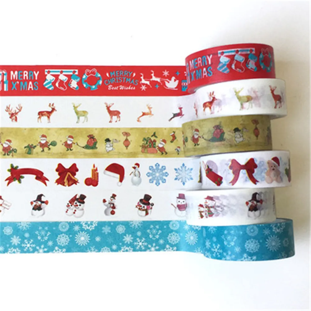 1 шт. декоративный набор декоративного скотча Васи в виде снежного оленя на