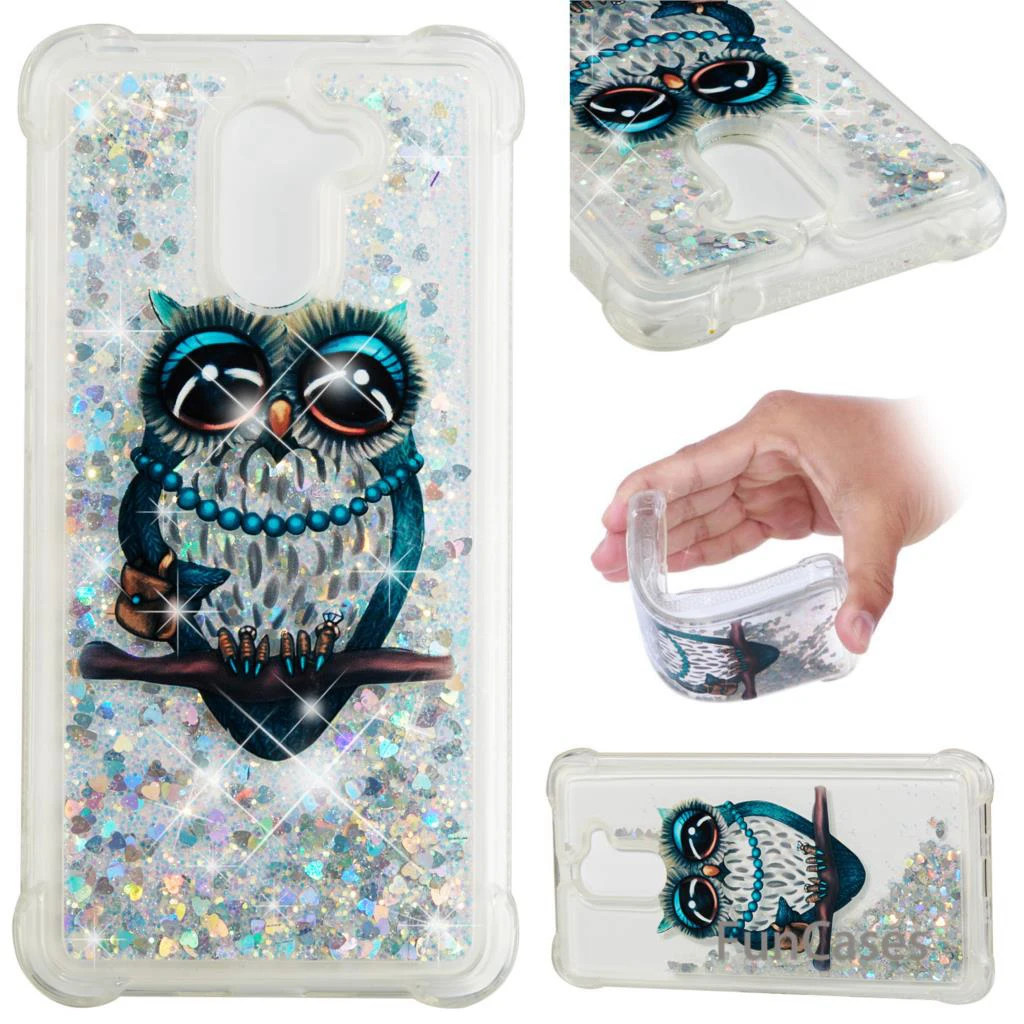 Щенок блестки чехол СПС Estuche huawei Enjoy 7 Plus Мягкий силиконовый для телефона