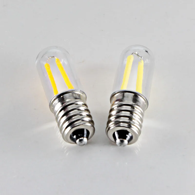 2X ampoule Светодиодная лампа накаливания E14 12V 24V 36V 43V AC DC bombilla 1W lampadine для холодильника