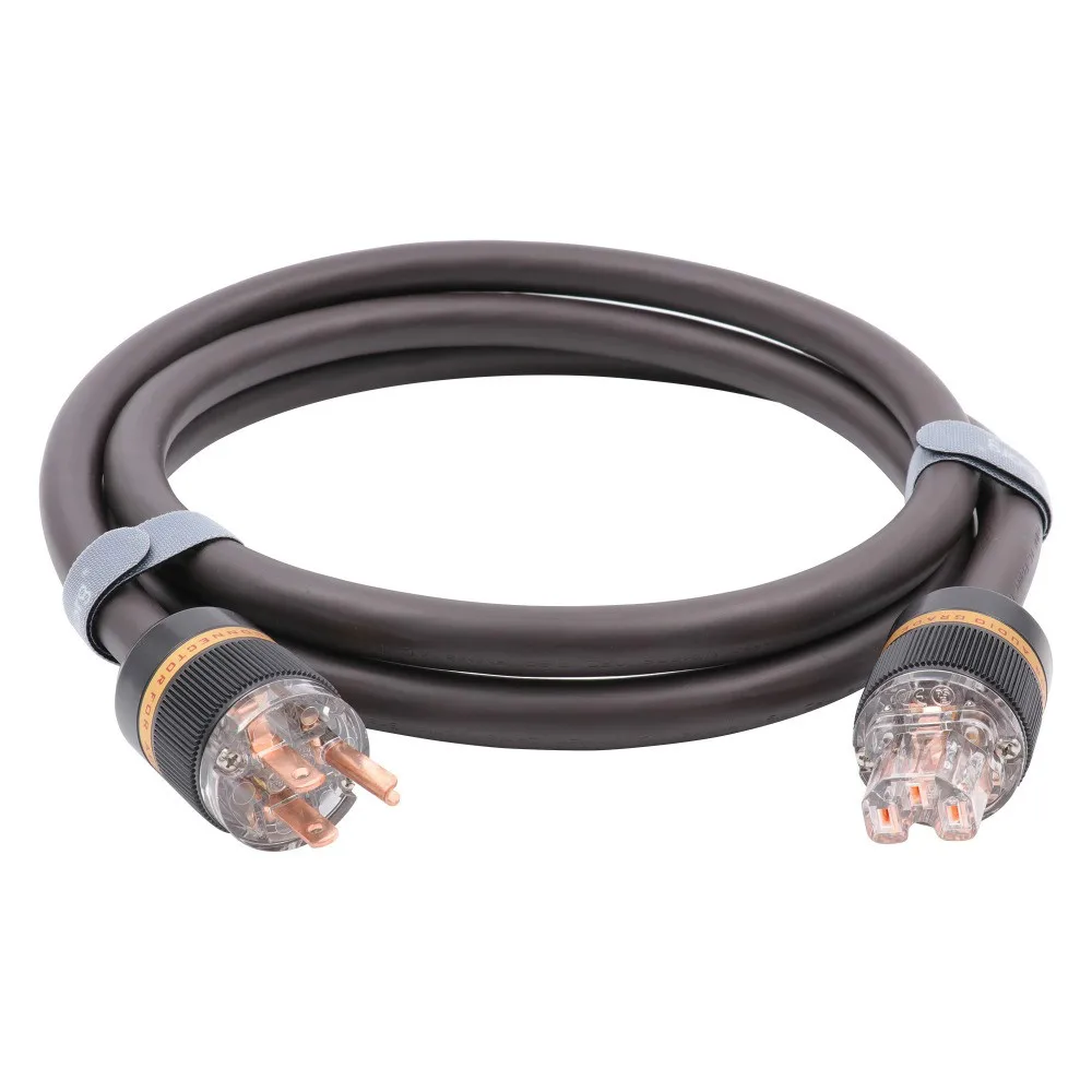 Высококлассный кабель питания переменного тока 99.9998% 5N RISR медный полностью