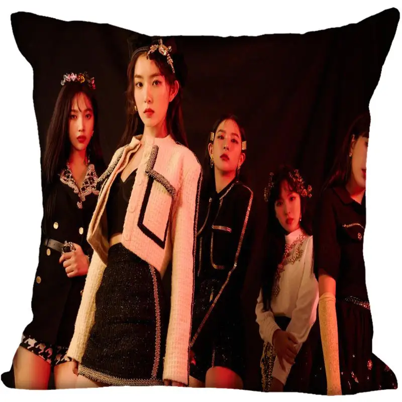 8 Пользовательский Kpop красный бархатные наволочки печатной площади Шелковый наволочка домашняя декоративная молния атласные наволочки(одна сторона - Цвет: 8