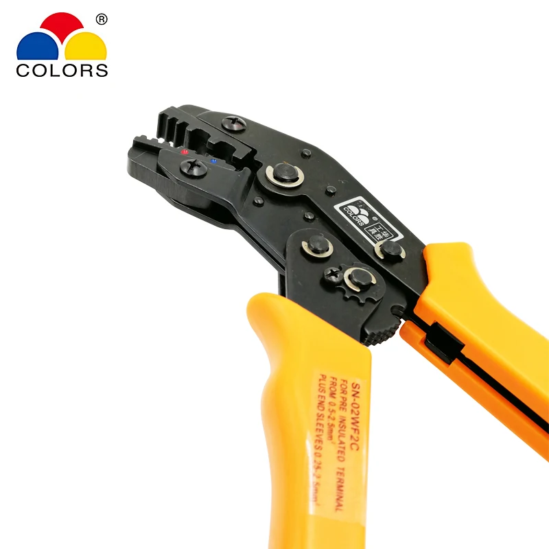 Цветные SN 02WF2C обжимные плоскогубцы 0 5 мм2 20 13AWG европейский стиль для трубных