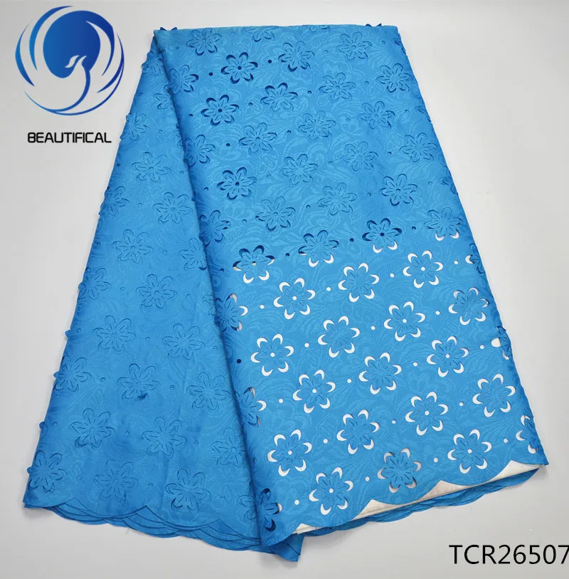 BEAUTIFICAL Африканский швейцарский кружевной ткани хлопок кружева ткань желтый