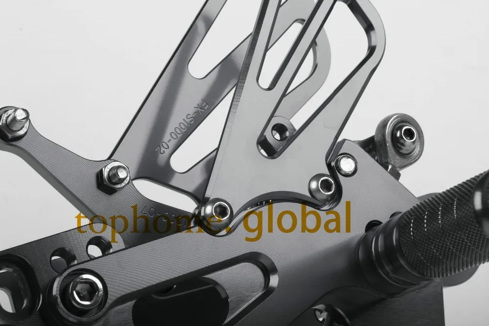 Для BMW S1000RR 2009 2014 мотоциклетные запчасти темно серый ЧПУ Задние подножки задний