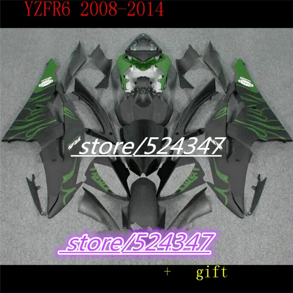 Инъекции Лидер продаж Yzf-600-R6 08 09 10 11 12 13 14 обтекатель для Yzf R6 2008-2014 пламя корпус из