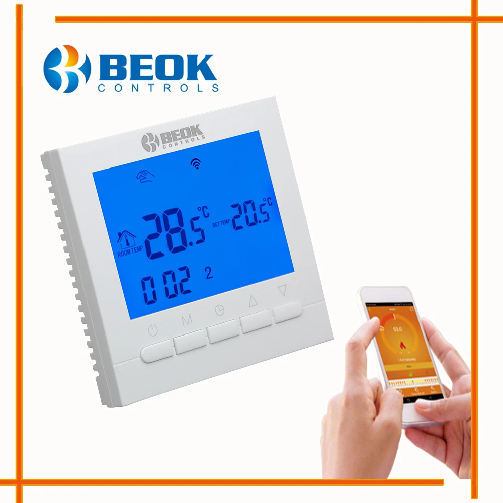 BEOK BOT-313 Wi-Fi 3A Газовый Котел Отопление wifi термостат приложение пульт дистанционного управления термостаты регулятор Синяя подсветка Программируемый