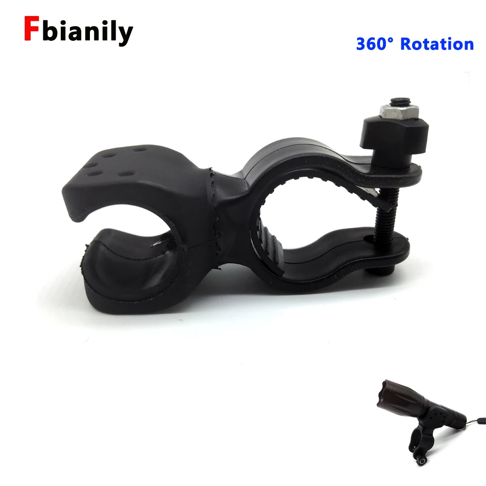 

New upgrade 360 Swivel Bike LED Flashlight Mount Bracket Flash Torch Holder Front Light Clip Clamp Lantern Bicycle Accessories