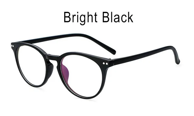 Bright Black Модные женские очки, прозрачная оправа, Ретро стиль, женские очки, мужские оптики, компьютерные очки, oculos de grau femininos - Цвет оправы: Bright Black