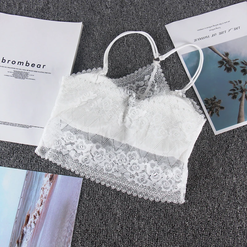 Летний топ труба женский сексуальный кружевной размера плюс Одноцветный