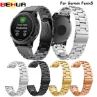 Ремешок из нержавеющей стали для Garmin Fenix 5 5 plus, классический металлический браслет для наручных часов, легко устанавливается, 22 мм
