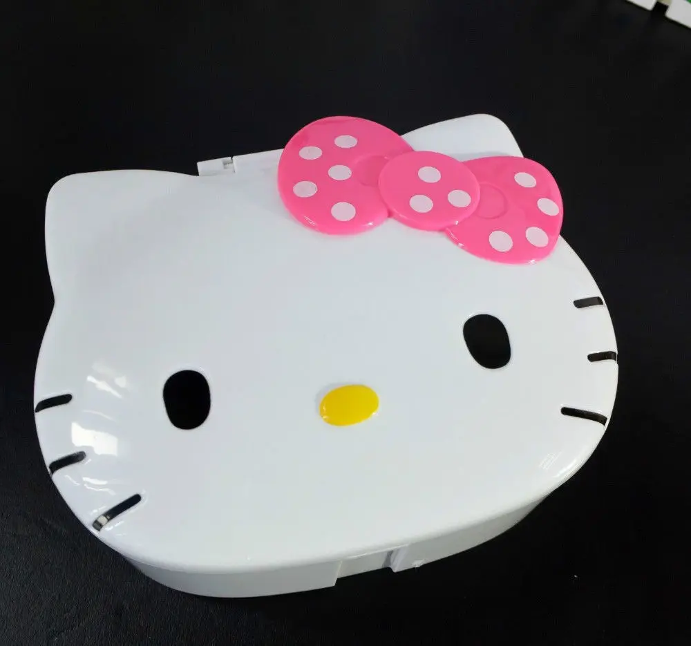 hello kitty Зеркало макияж шкатулка yey-E1027-3 - Цвет: Hot Pink