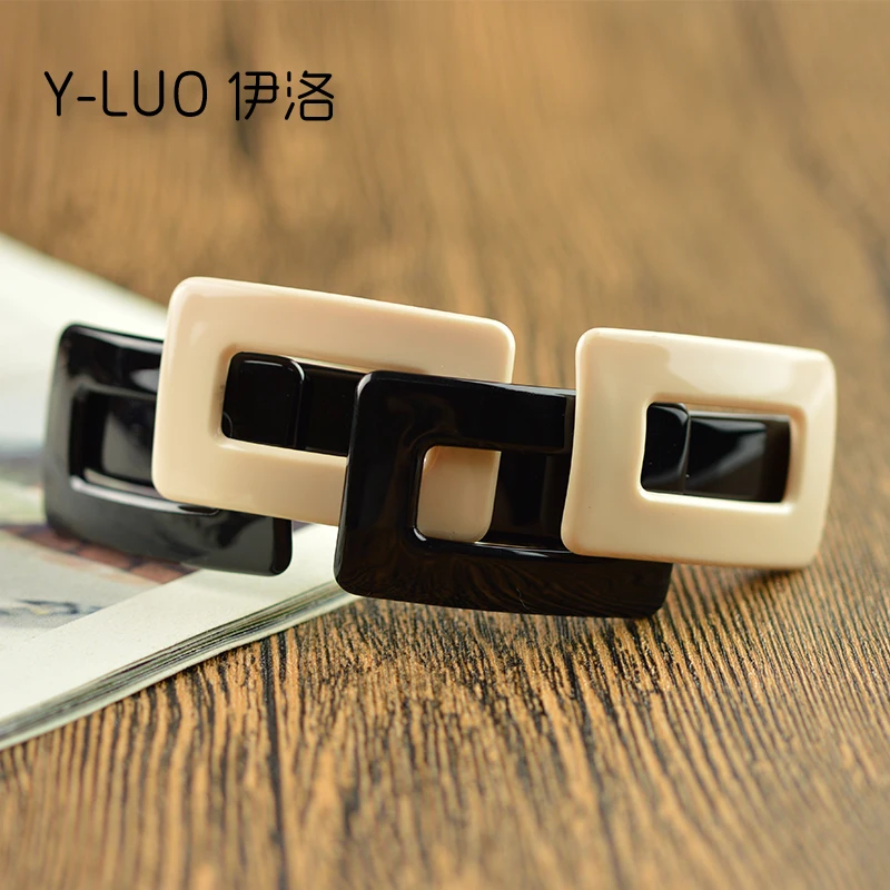 Новая мода Большой размер Корейская Винтажная заколка для волос Бутик ацетат