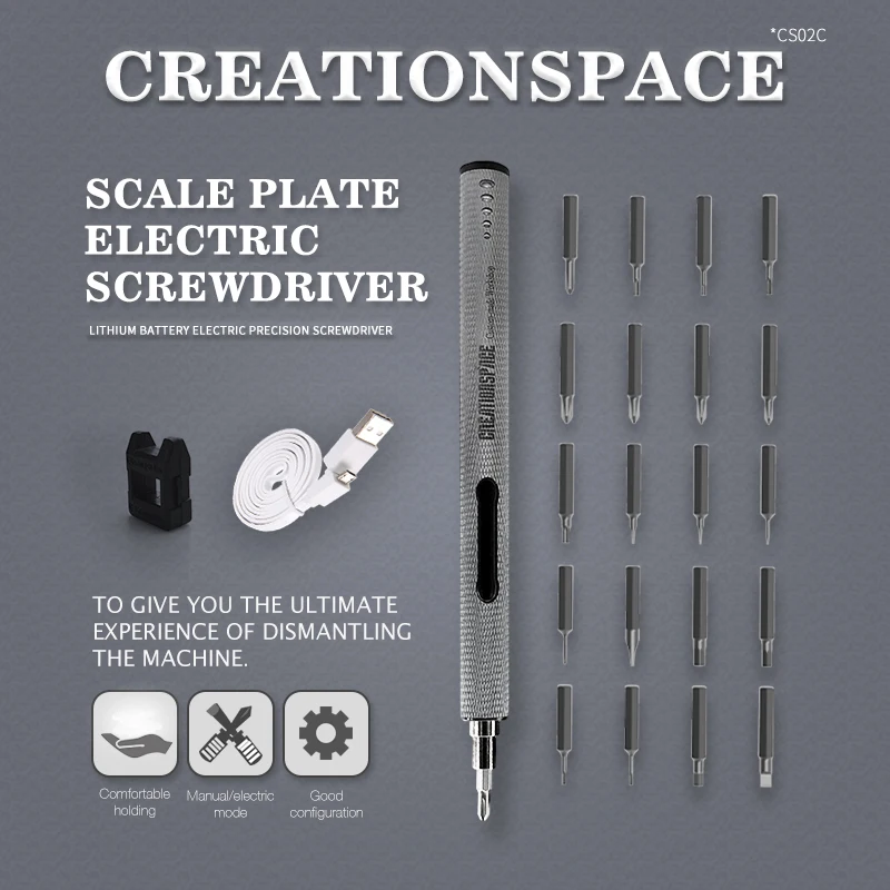 Creationspace CS02C Мини электрическая отвертка инструменты для ремонта мобильных