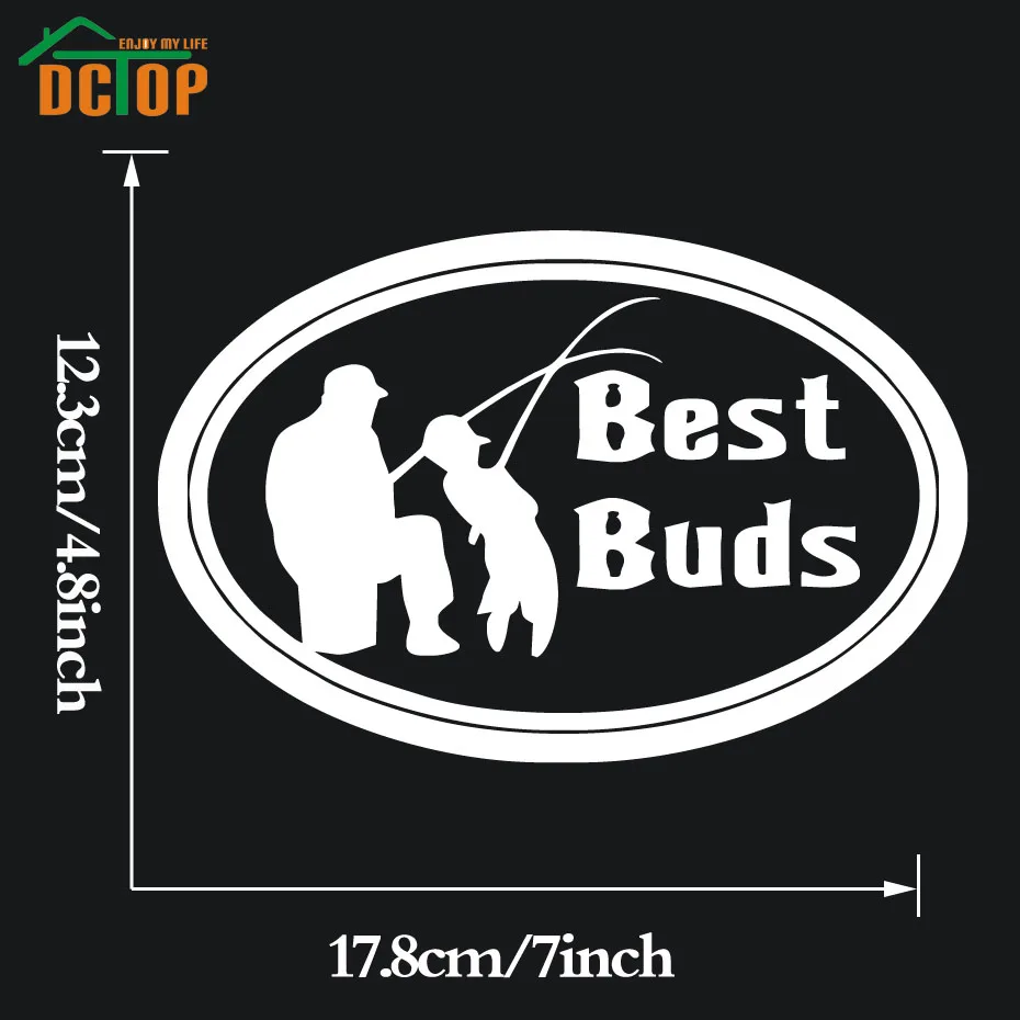Best Buds Vinyl Sticker Decal For Car Tribal Salt Bones Fishing Life car styling Truck Stickers |