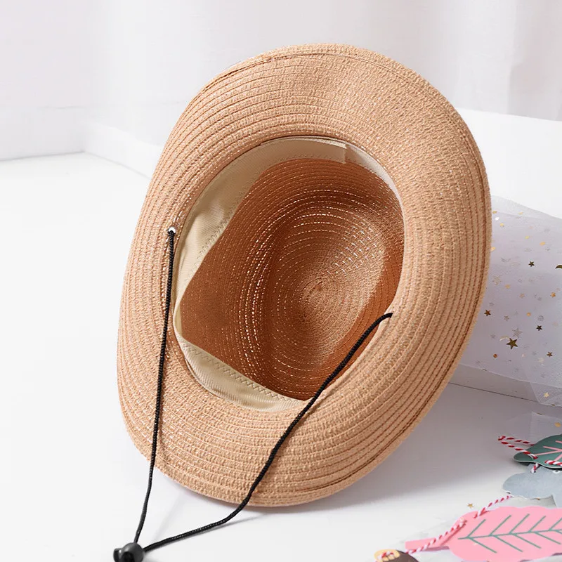 Шляпы для маленьких мальчиков и девочек новинка 2019 детская соломенная шляпа