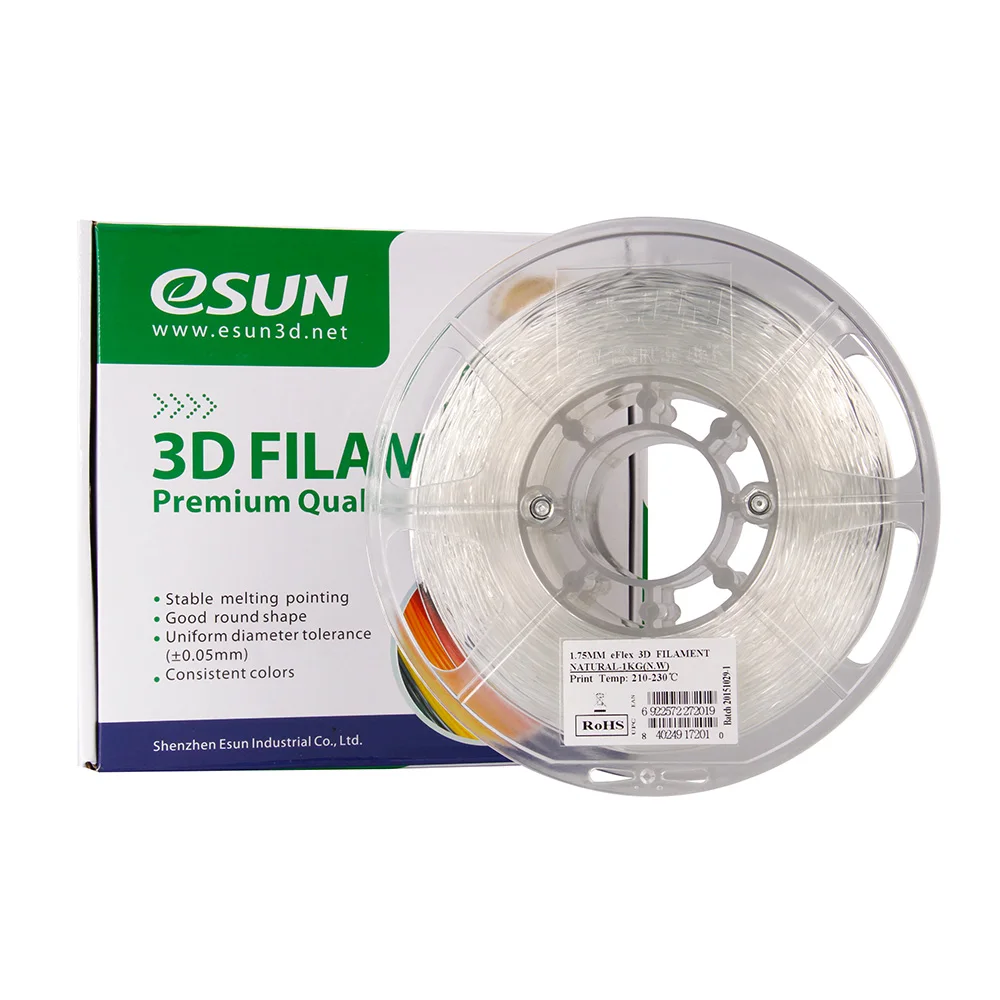 Нити из ТПУ eSUN eFlex 1 75 мм кг (фунтов) катушка расходные материалы для 3D принтера