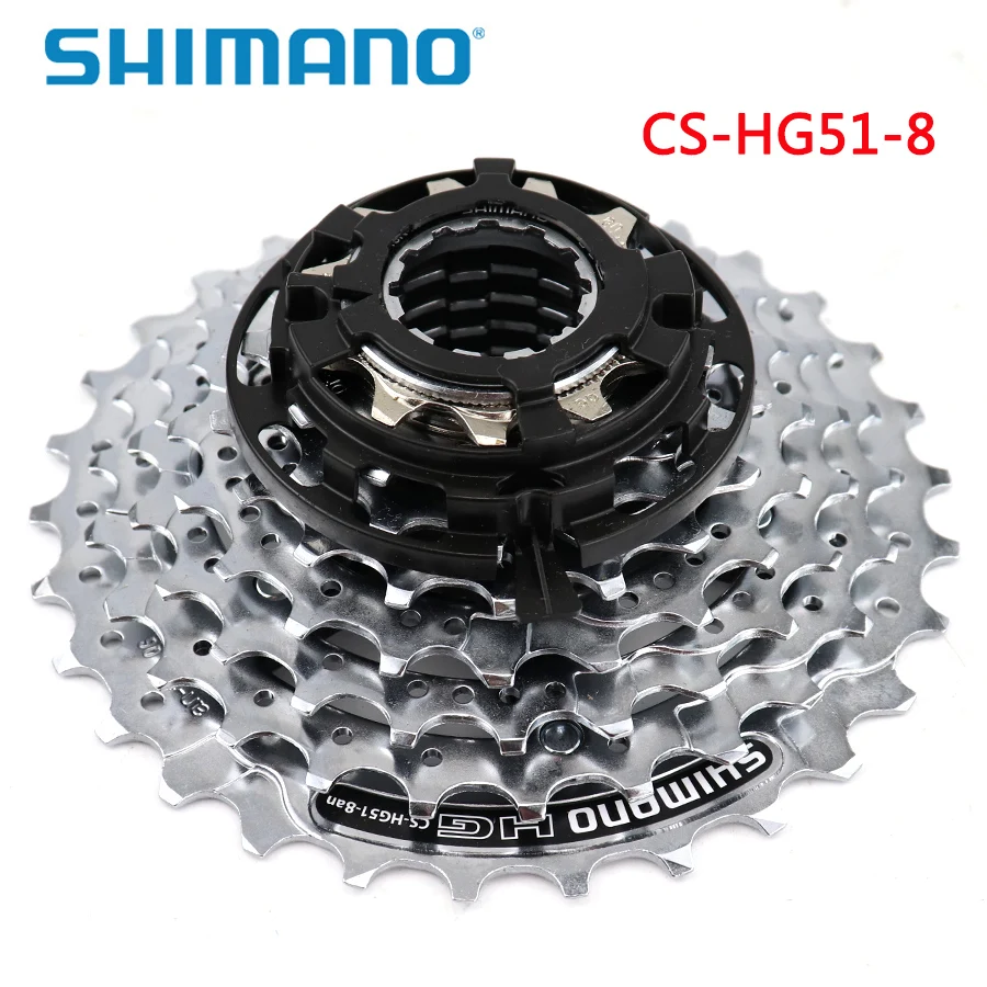 SHIMANO ALIVIO CS-HG51-8 кассета Звездочка 8 S оригинальная коробка для горного велосипеда 8 скоростей 11-30 т маховик для велосипеда