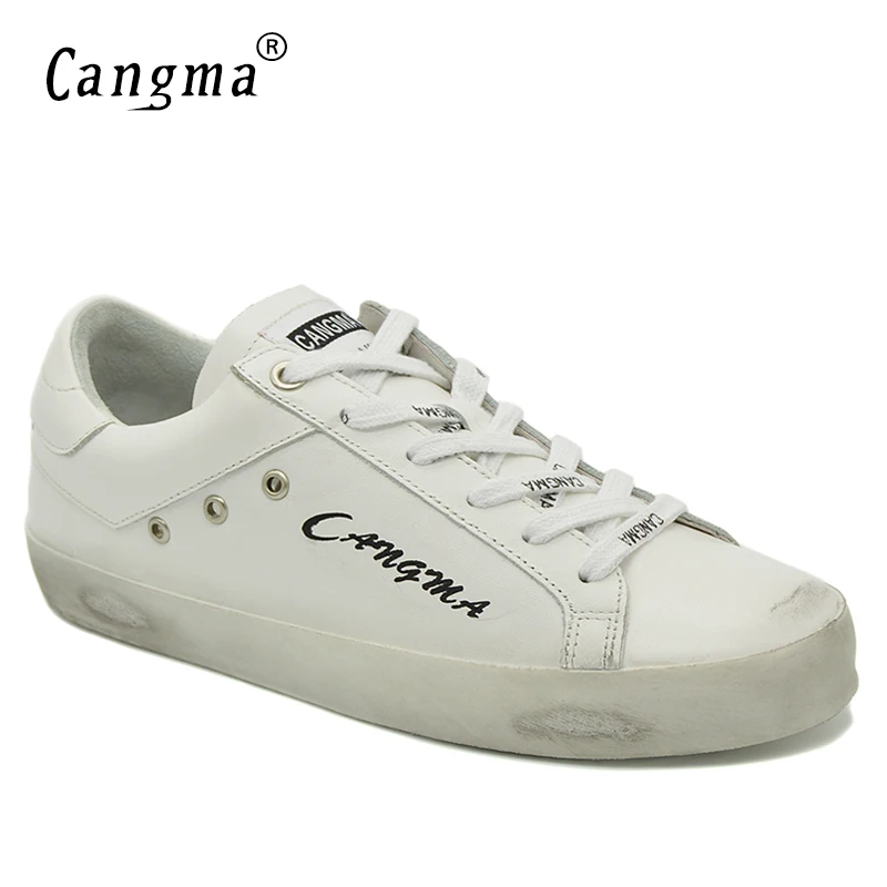 Женские туфли ручной работы CANGMA белые дизайнерские из натуральной кожи на