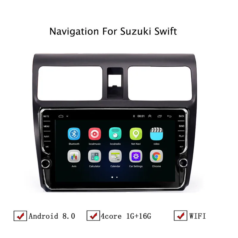 10 1 "Android 8 Автомобильный gps навигатор для Suzuki Swift 2004 2005 2006 2007 2008 2010 автомобильный
