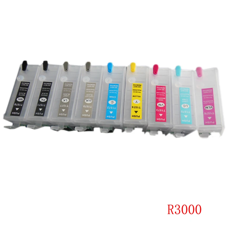 Vilaxh для Epson R3000 многоразовые картриджи принтеров stylus принтер T1571 T1572 T1573 T1574 T1575 T1576