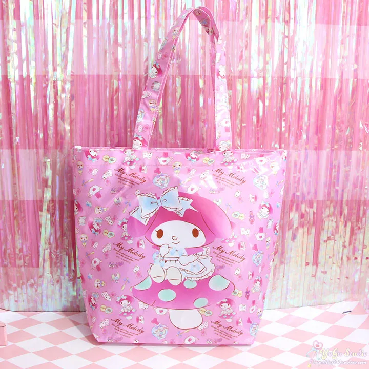 Хаки Мультяшная милая сумка hello kitty My Melody Cinnamoroll Собака Микки Минни маленькая Две звезды хозяйственная сумка сумки через плечо Экологически чистая сумка сумки - Цвет: Хаки