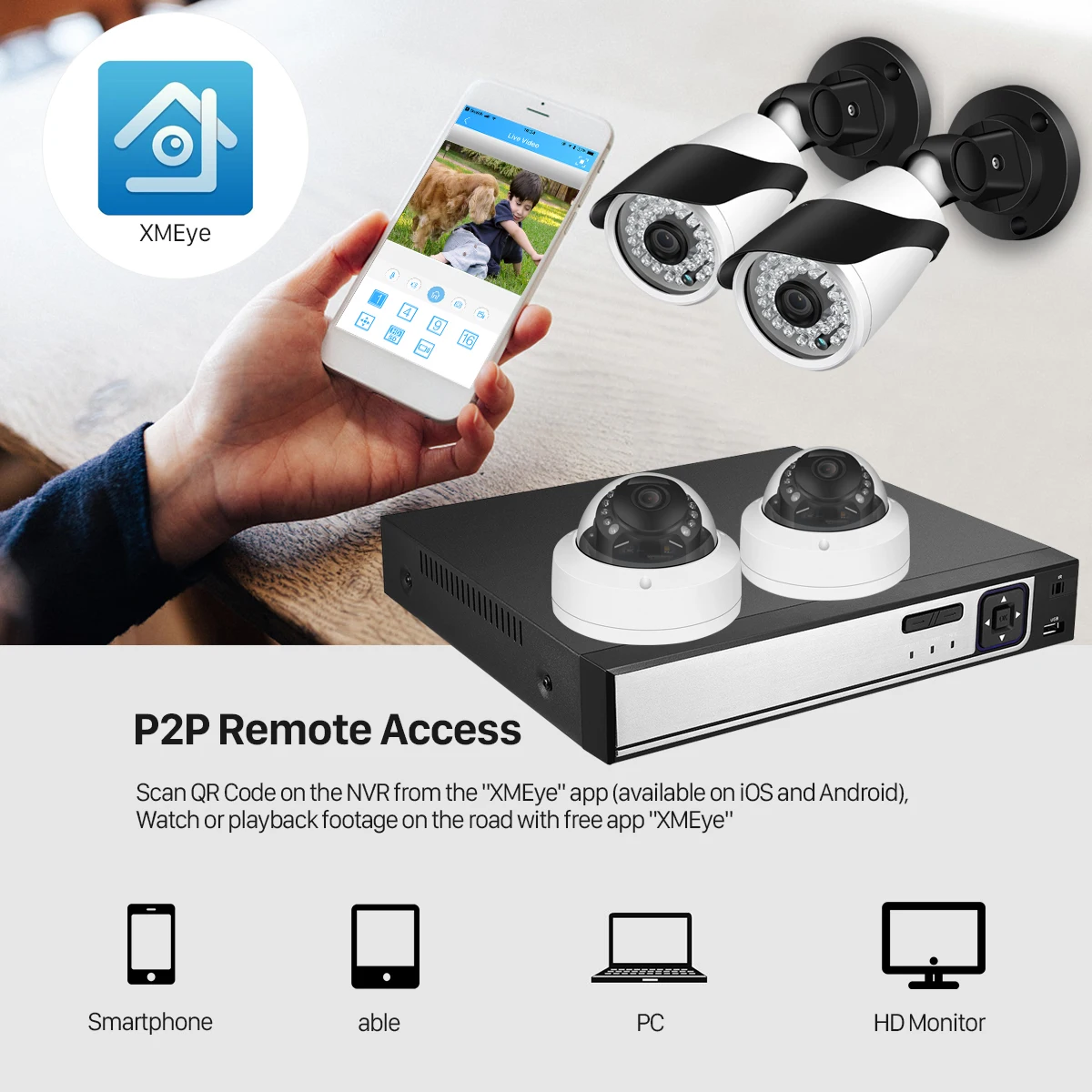 8CH 5.0MP POE NVR комплект, камера безопасности, система видеонаблюдения, наружная 2.0MP Крытая цилиндрическая IP купольная камера P2P 3.0MP комплект видеонаблюдения